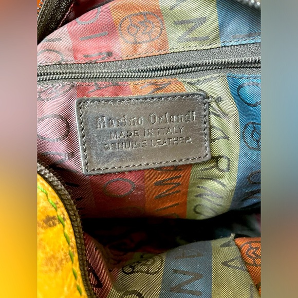 Marino Orlandi Bambina Croc Embossed Leather Purse - Picture 4 of 4